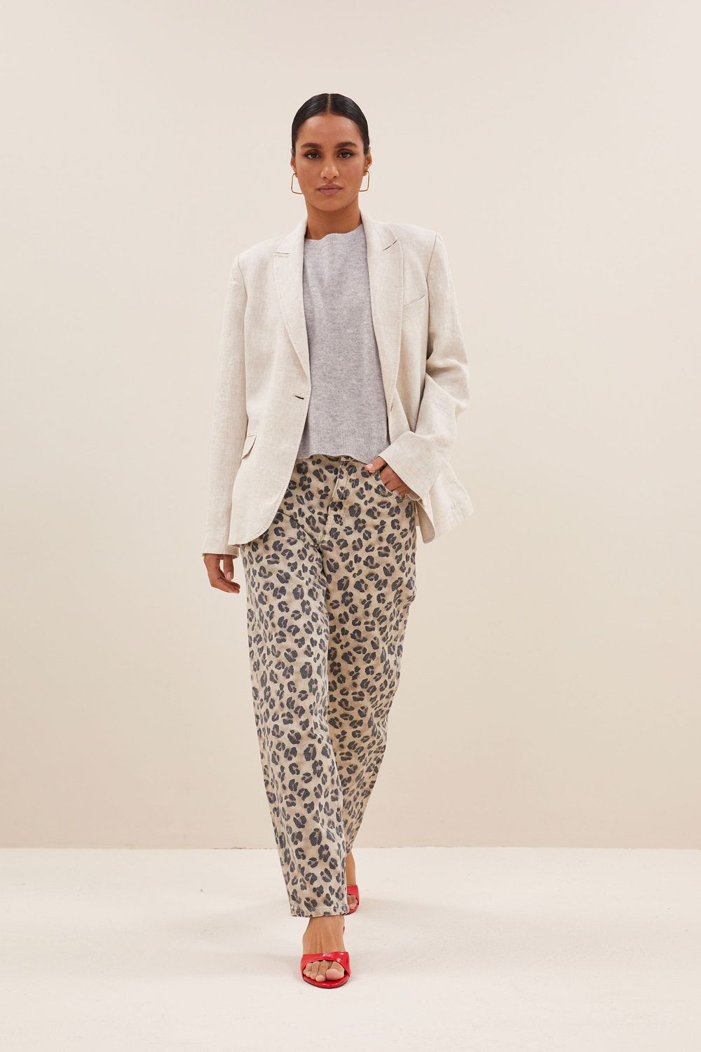 By-Bar | Alice linen blazer - natural linen