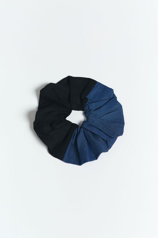 Suite13 | Maxi scrunchie Soloy bi-color - denim