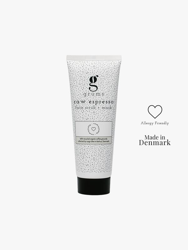 Grums | Raw espresso face scrub + mask 80 ml - made in Denmark - hypoallergenic without perfume and parabens