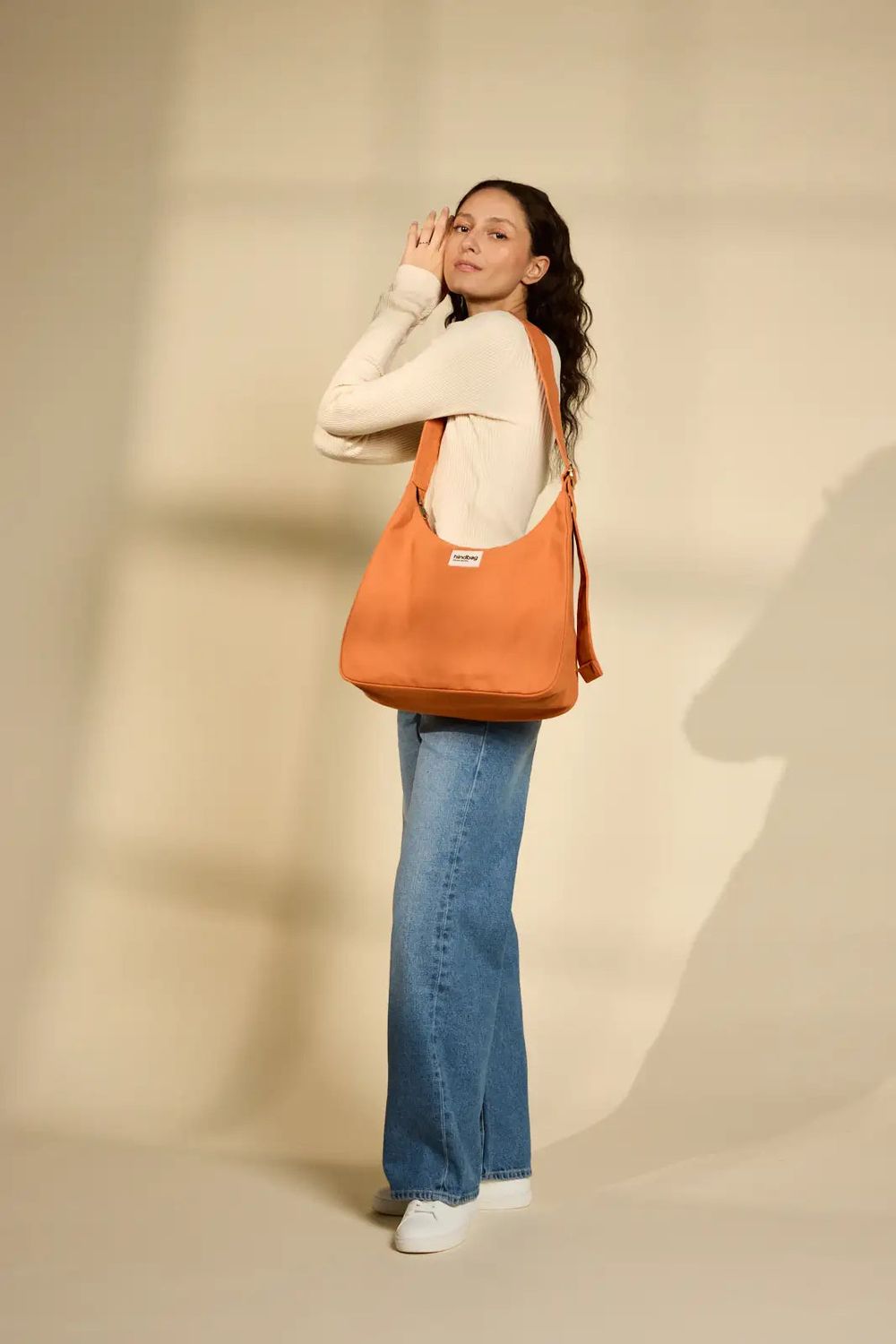 Hindbag | Large shoulder bag Claire - Sienna orange