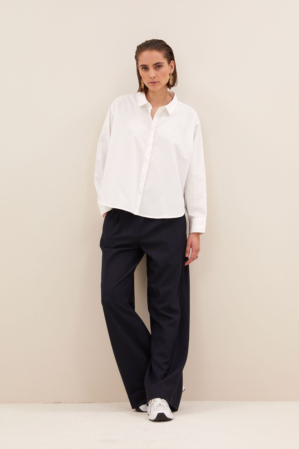 By-Bar| LAST ONE in L - Flo poplin blouse 100% cotton