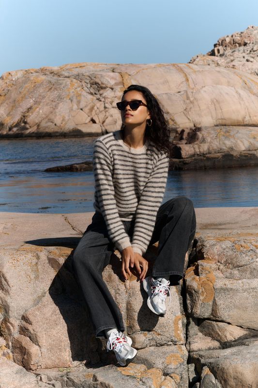 By-Bar| Spila wool stripe pullover - alpaca wool - made in Italy By-Bar| Spila wool stripe pullover - alpaca wool - made in Italy