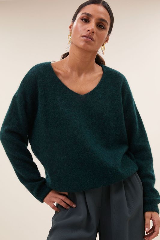 By-Bar| Liv pullover hill green - alpaca wool - made in Italy By-Bar| Liv pullover hill green - alpaca wool - made in Italy