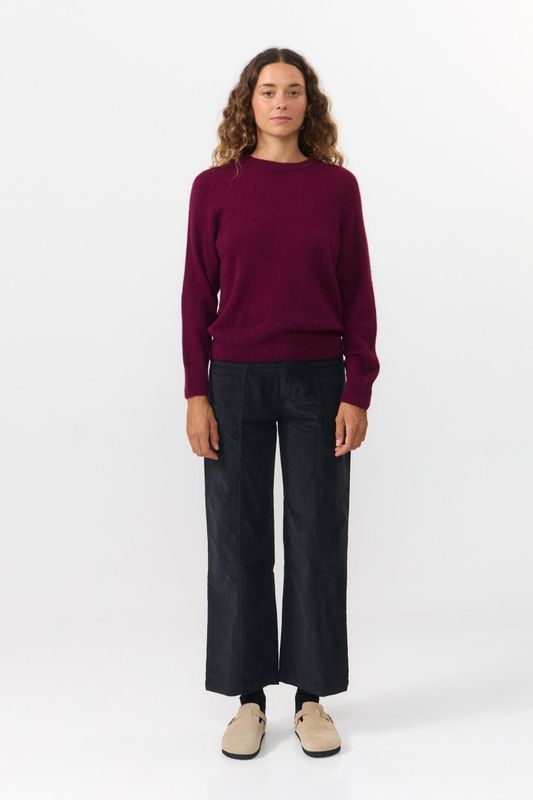 Suite13 | Babol jumper wine red - baby alpaca &amp; merino wool - made in Spain