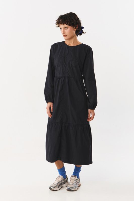 Suite13 | Boise dress black - 100% organic cotton poplin