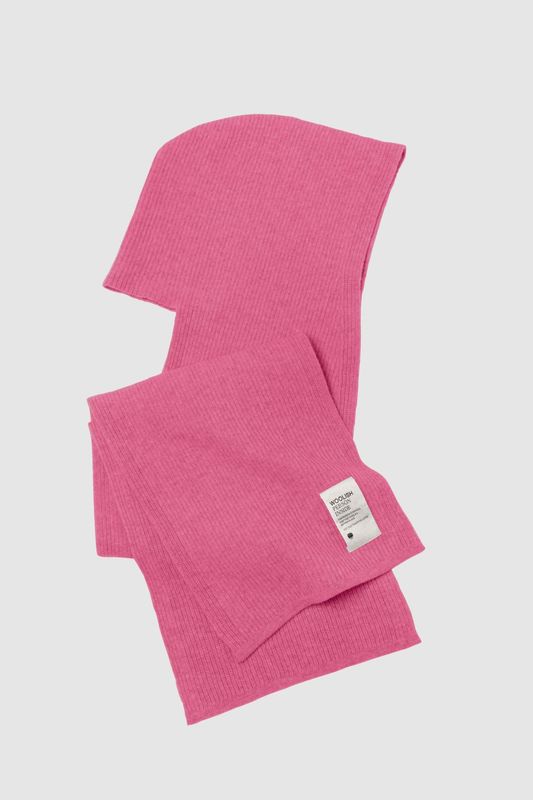 Woolish | Trude merino hood scarf pink - 100% mulesing-free merino wool - made in Lithuania - Woolmark and Oeko-Tex certified
