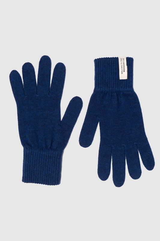 Woolish | Iki merino wool gloves navy blue - 100% merino wool - made in Lithuania - Woolmark and Oeko-Tex certified