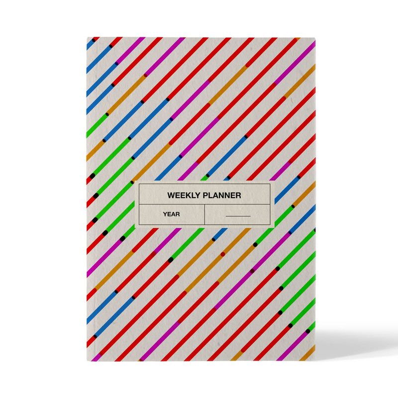 WEEW design | Pocket Undated Planner - colorful tubes - A6 format 10x15cm