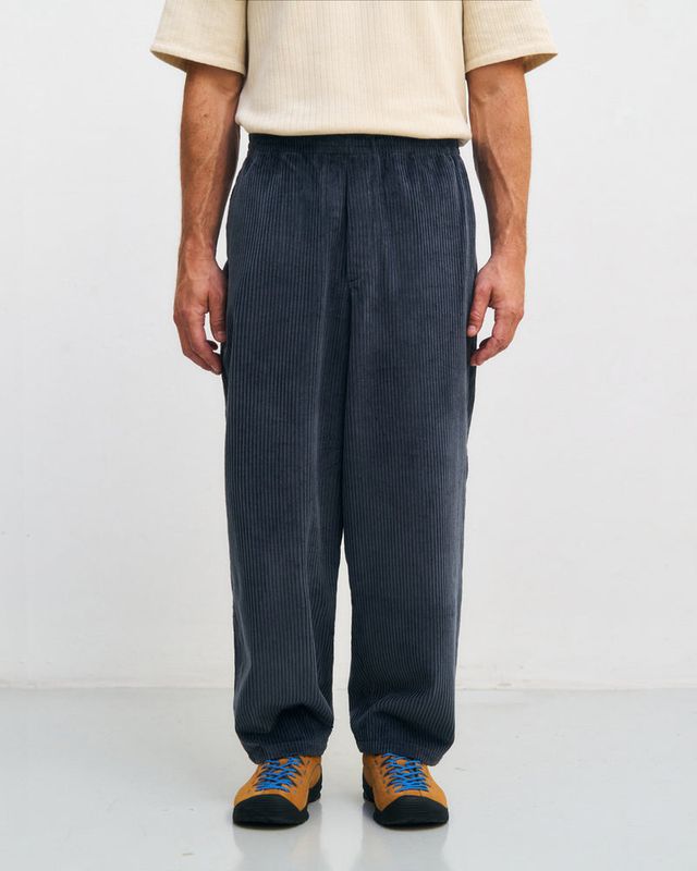 Rotholz | LAST ONE in M - Cord casual wide pants - organic cotton corduroy - made in Portugal