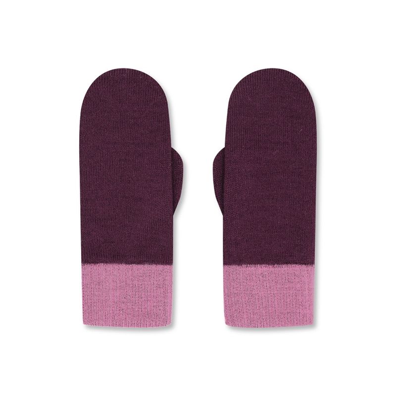 Wolvis | Merino wool mittens - Grape &amp; orchid pink