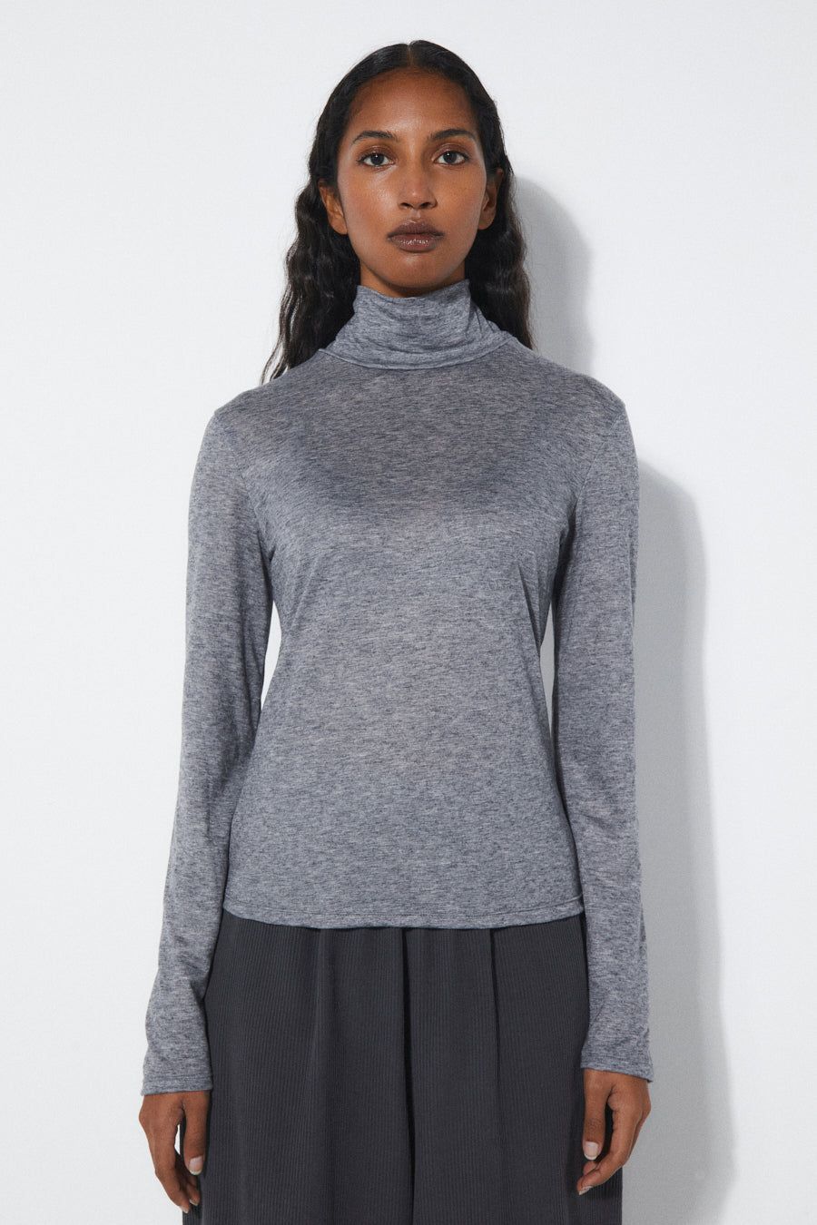 Rita Row | Tilda long sleeve turtleneck - lyocell &amp; wool - made in Spain
