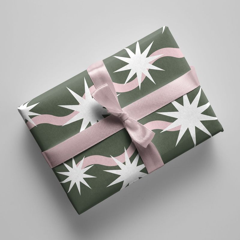 Naturbedacht | Gift paper wrapping 50x70cm - Christmas stars