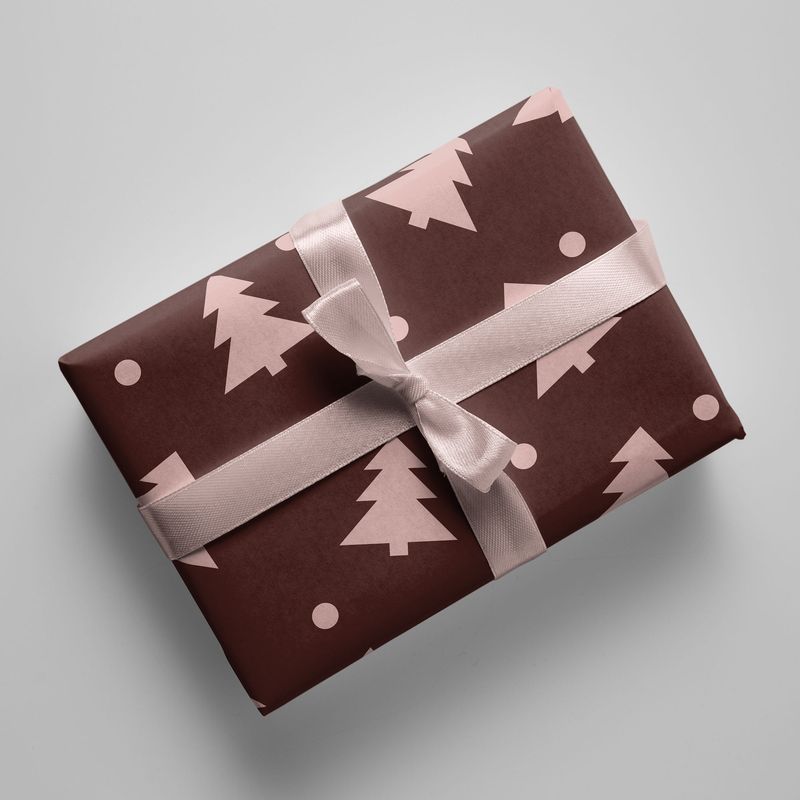 Naturbedacht | Gift paper wrapping 50x70cm - Christmas trees