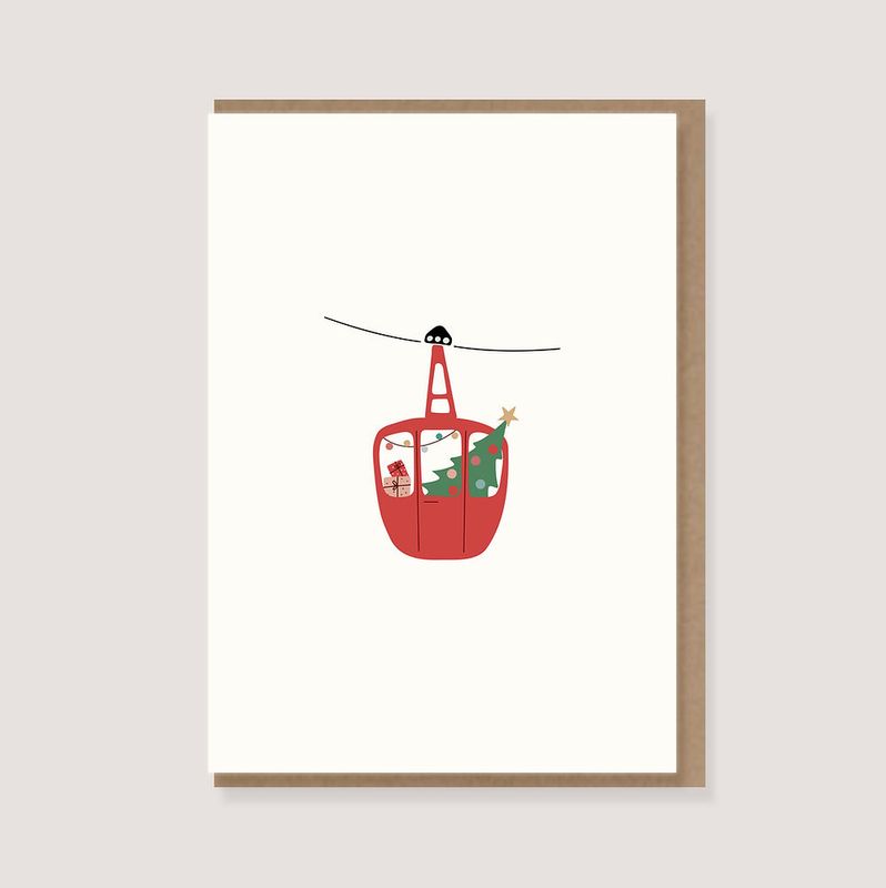 Loettebom | Double card with envelope - Gondel