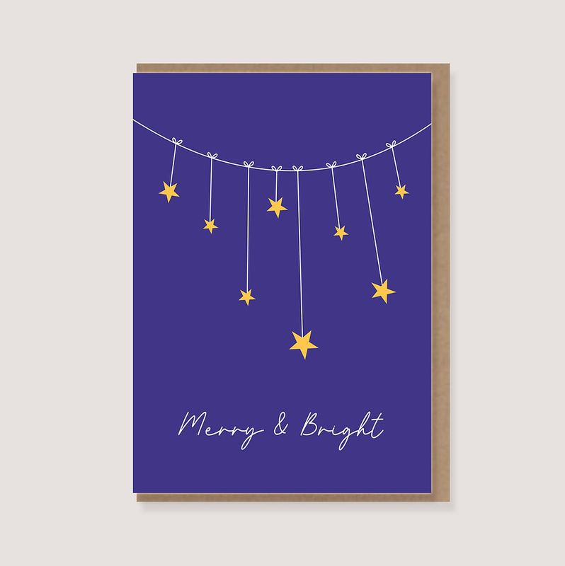 Loettebom | Double card with envelope - Merry &amp; Bright