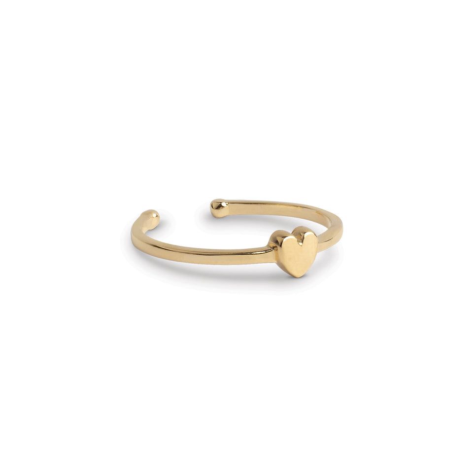 Enamel Copenhagen | Ring amore adjustable 48-52 - 18k gold-plated 925 sterling silver