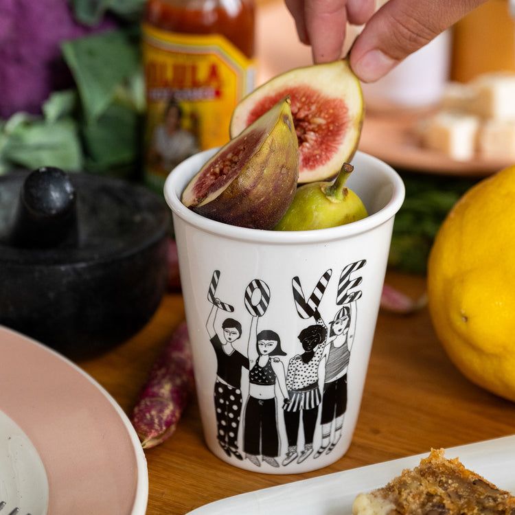 Helen b | Striped love - Porcelain Cup