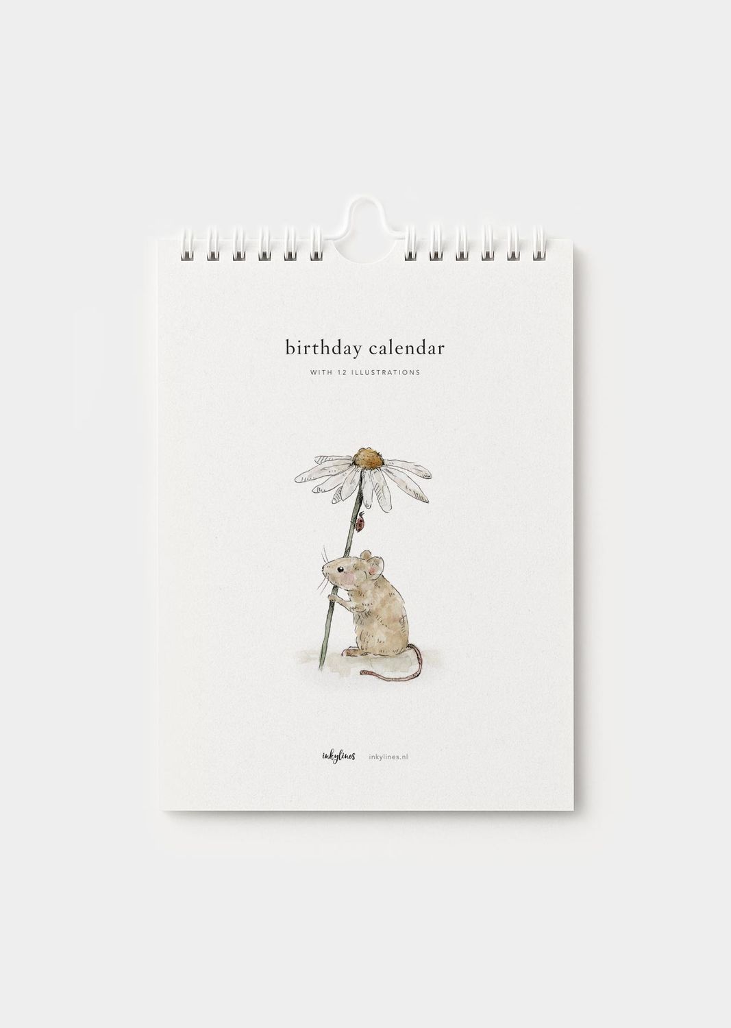 Inkylines | Birthday calendar A5 - hand-drawn illustrations