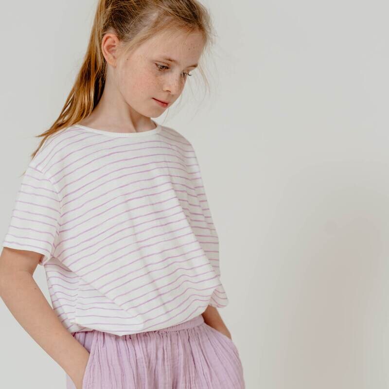 Selva Sauvage | LAST ONE in 10 years - T-Shirt Lilac - GOTS organic cotton