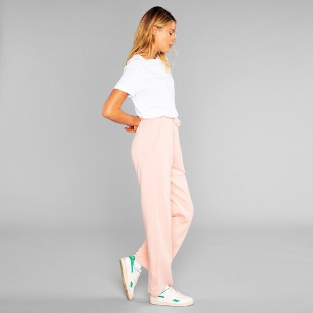 Dedicated | LAST TWO in XS &amp; S - Sweat pants Lomma - Soft pink - Organic cotton