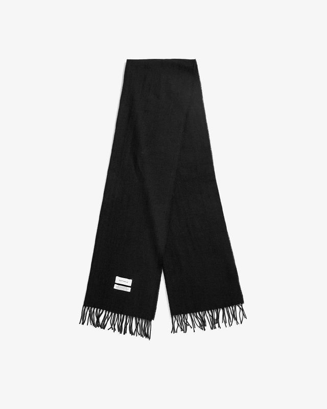 Rotholz | Merino wool scarf black - made in Germany