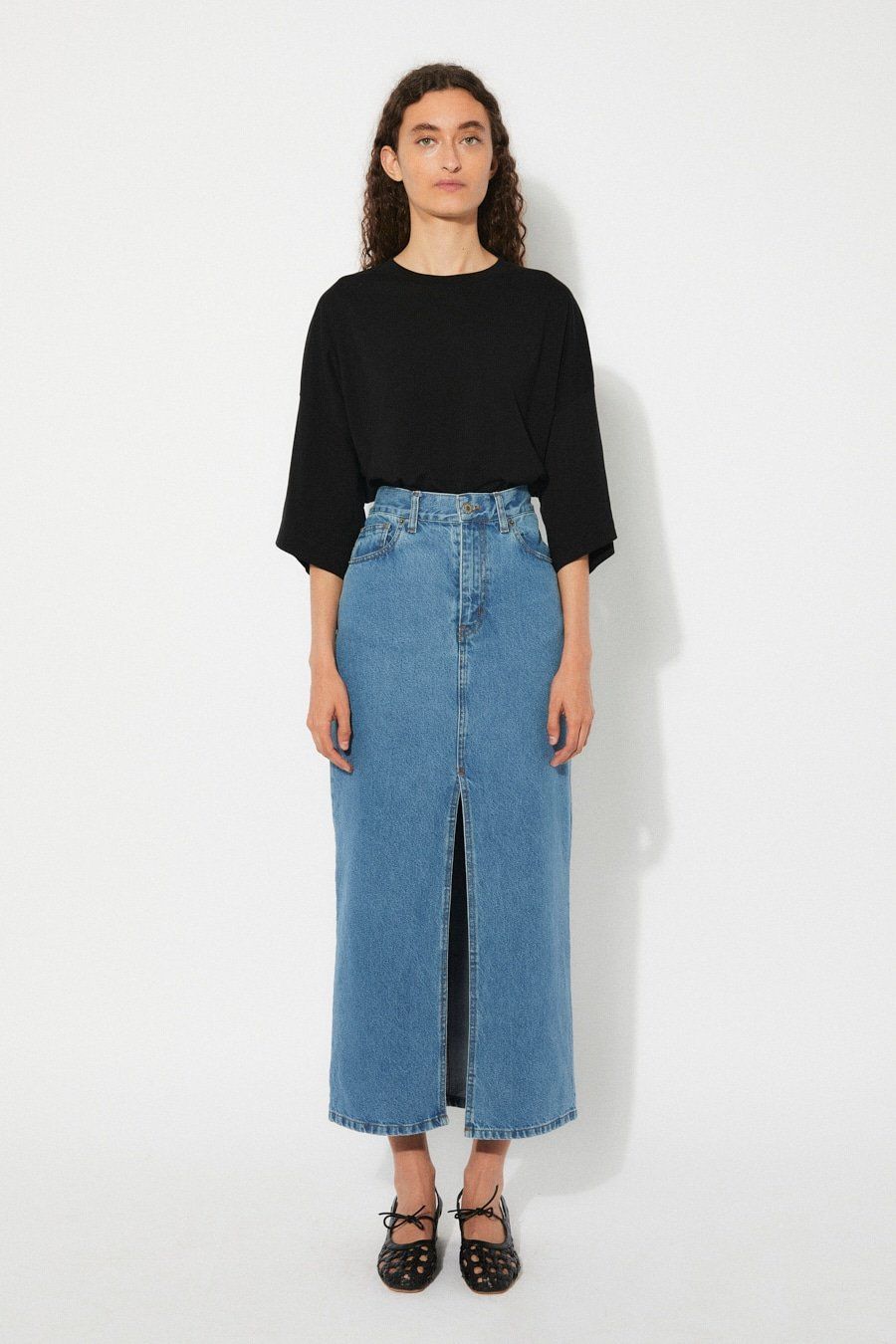 Rita Row | LAST ONE in S - Moliere denim skirt - Recycled cotton - made in Spain