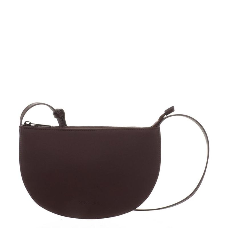 Monk &amp; Anna | Farou shoulder bag dark wood brown - PU vegan leather