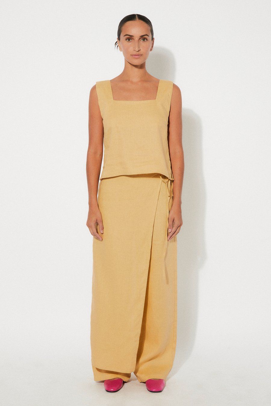 Rita Row | LAST ONE in S - Aurora top pineapple - 100% linen - made in Portugal