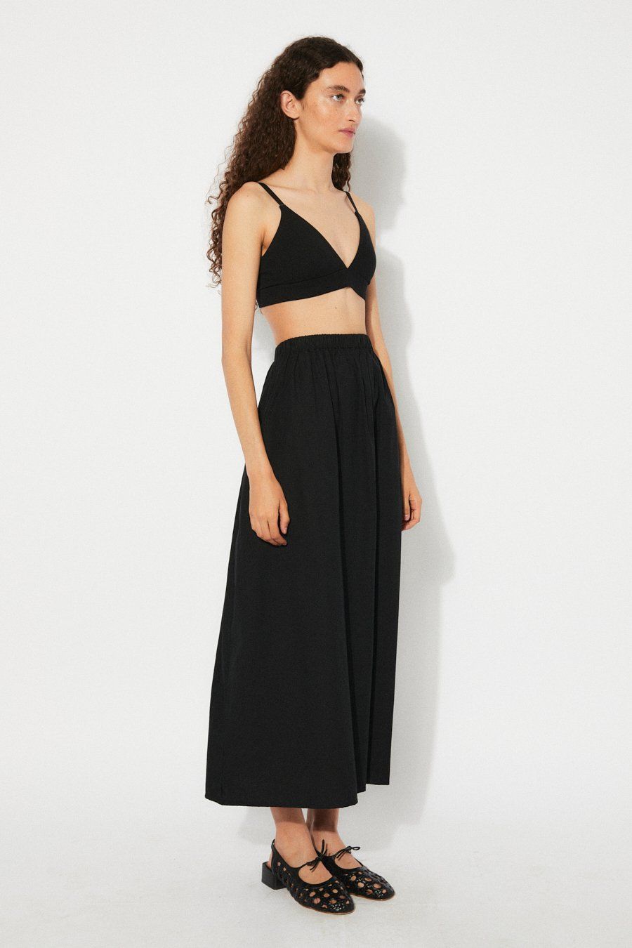 Rita Row | LAST ONE in S - Fisher skirt black BCI cotton - made in Portugal