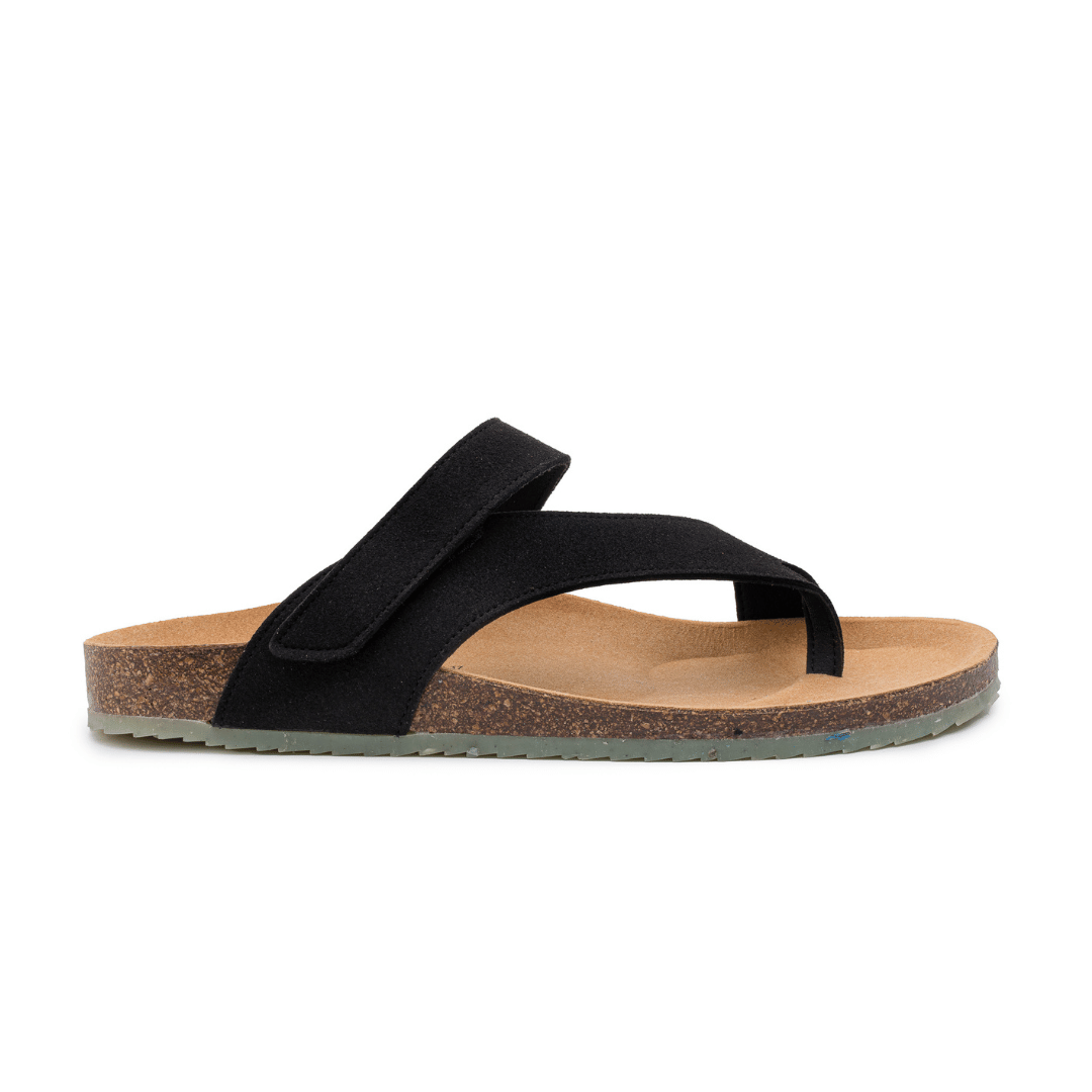 ZOURI | LAST TWO in 37 &amp; 41 - Dune slides black - vegan leather - made in Portugal