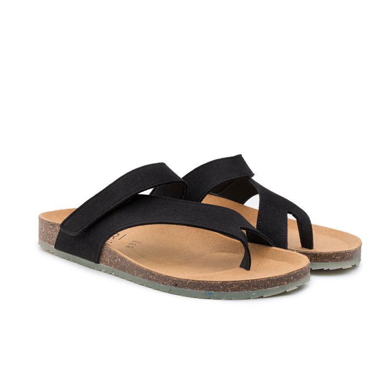 ZOURI | LAST TWO in 37 &amp; 41 - Dune slides black - vegan leather - made in Portugal