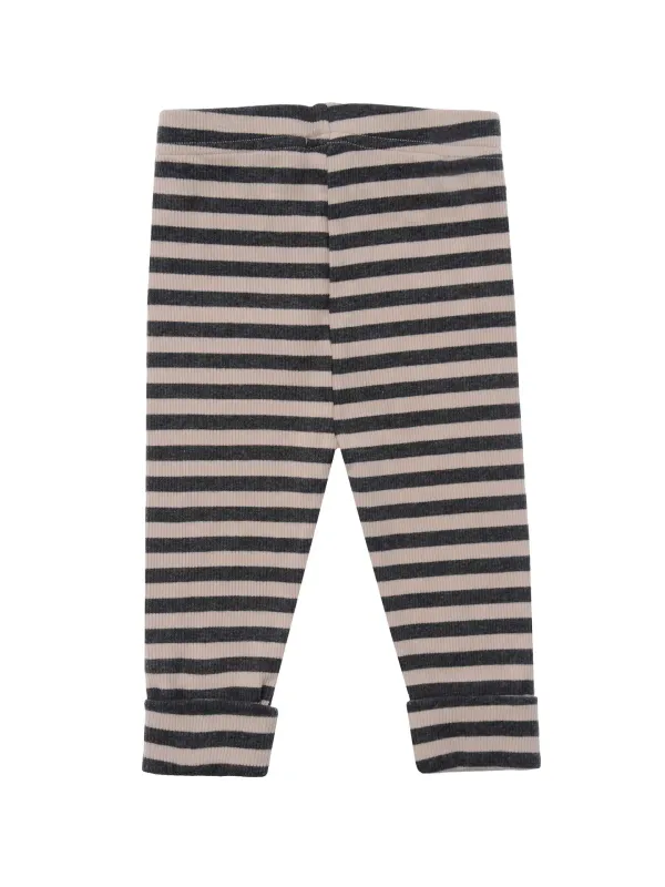Liliput | Baby leggings - beige dark grey stripes