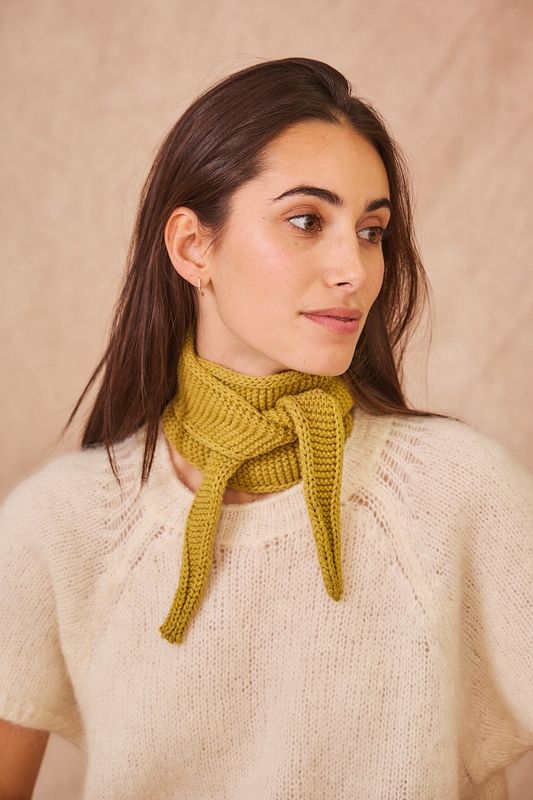 Calie Paris | Sophie scarf golden olive - merino &amp; cashmere wool - available in different colors