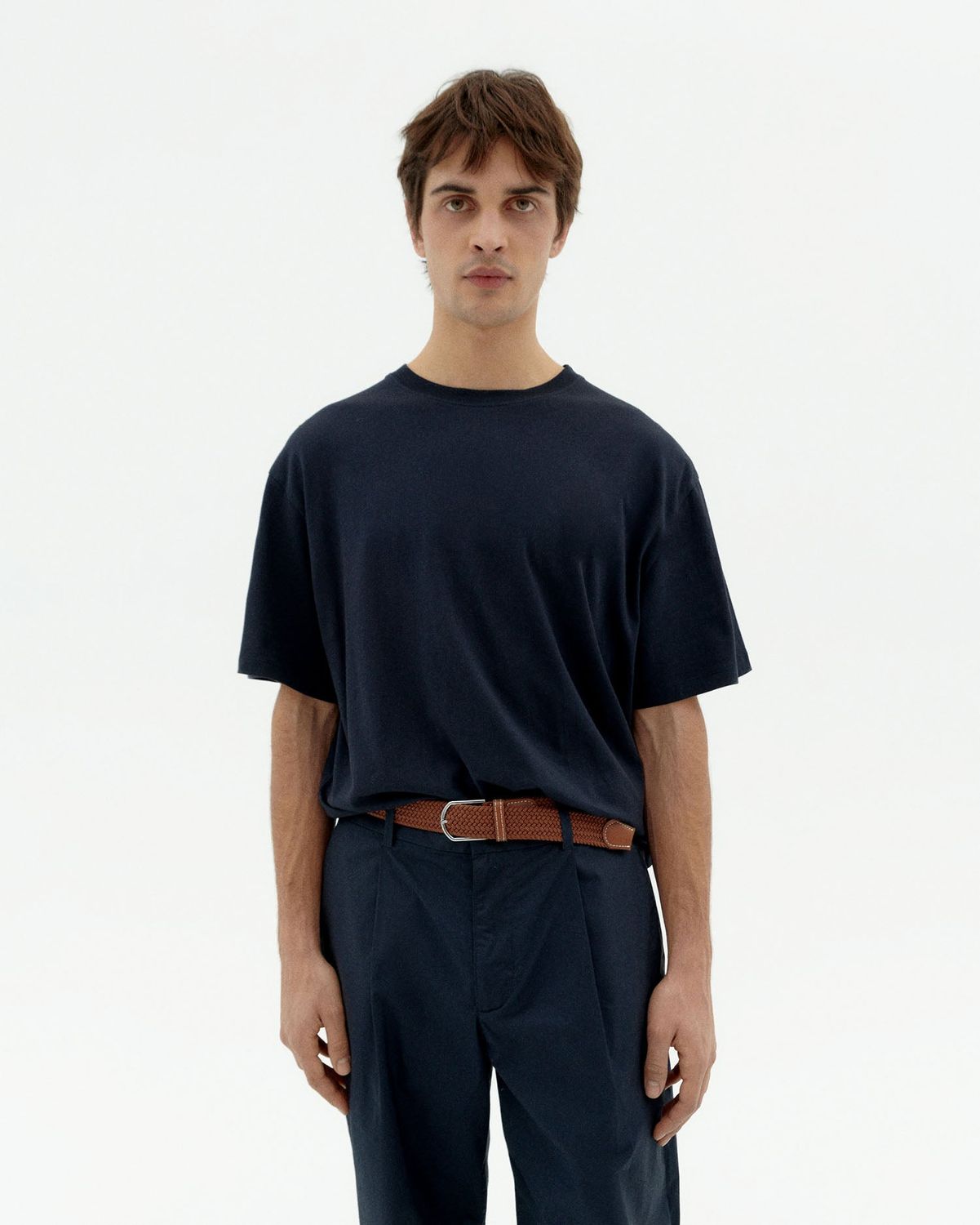 Thinking Mu | Navy basic T-Shirt - organic cotton