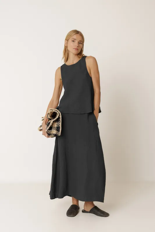 Indi &amp; Cold | Long linen skirt - 100% linen made in Spain