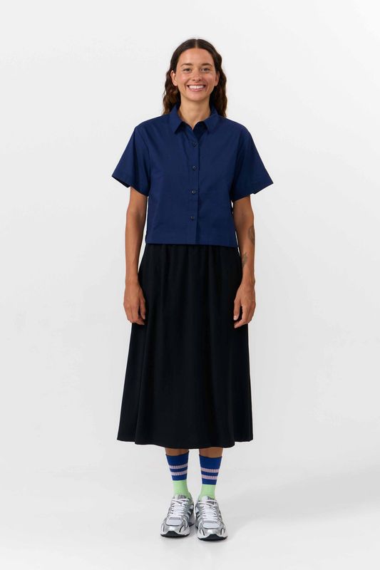 Suite13 | Valles boxy shirt dark blue - 100% organic cotton