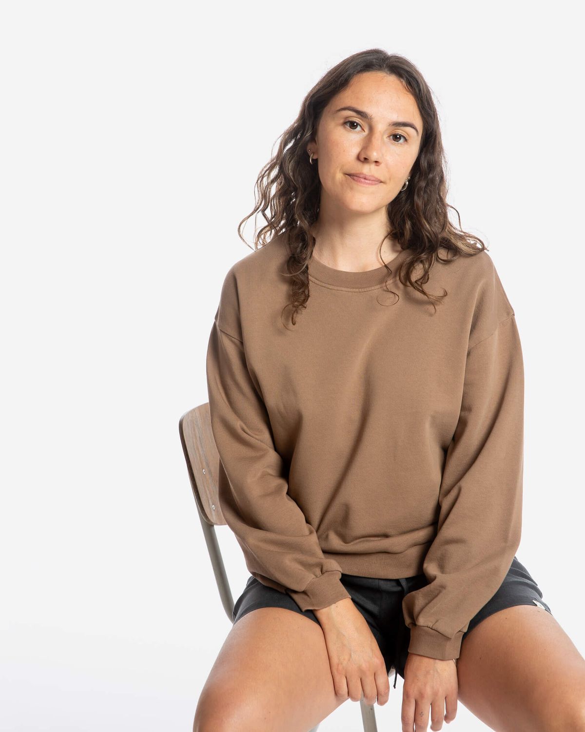 Matona | Sweater Cocoa brown - organic cotton - made in Portugal