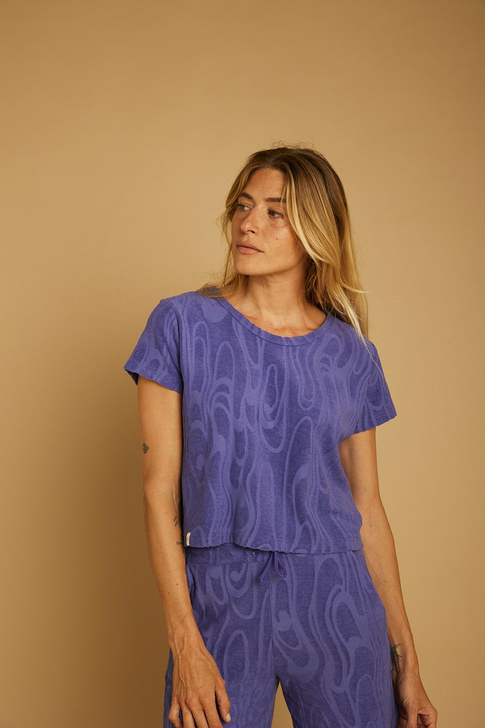 GRAINE | T-Shirt Ficelle terry - 100% organic cotton jacquard terry - made in Portugal