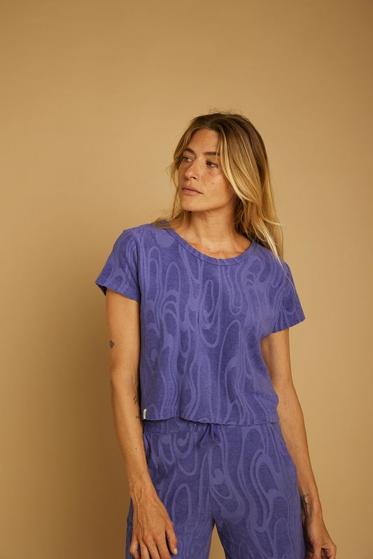 GRAINE | T-Shirt Ficelle terry - 100% organic cotton jacquard terry - made in Portugal