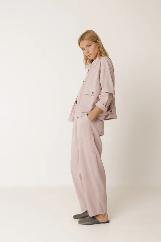 Indi &amp; Cold | Pocket pant soft pink - lyocell &amp; cotton - made in Portugal