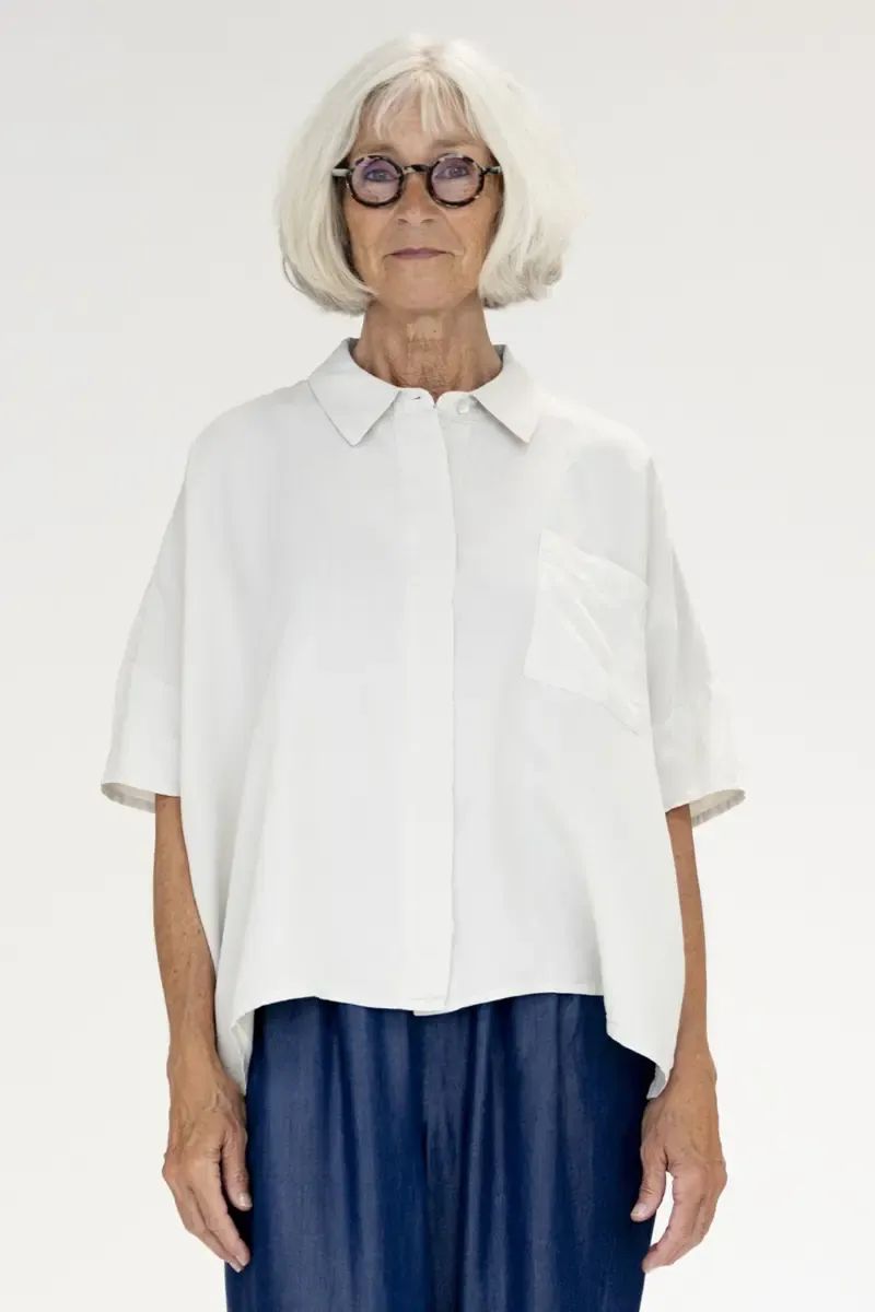 Muse Wear | Adda blouse cream - linen &amp; tencel - made in Portugal