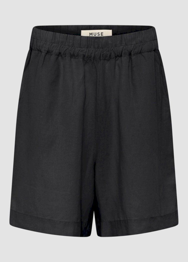 Muse Wear | Thit Shorts black - linen &amp; tencel - made in Portugal