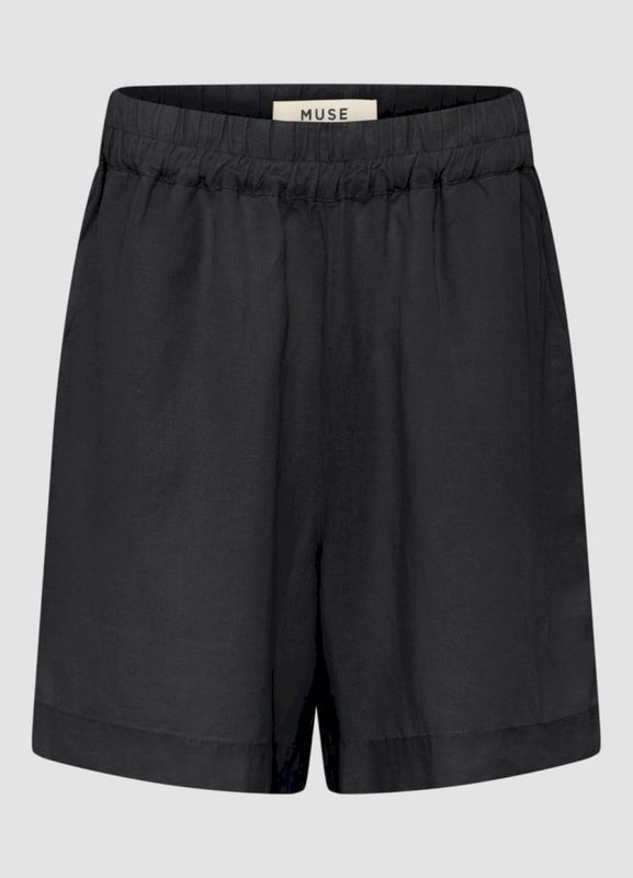 Muse Wear | Thit Shorts black - linen &amp; tencel - made in Portugal