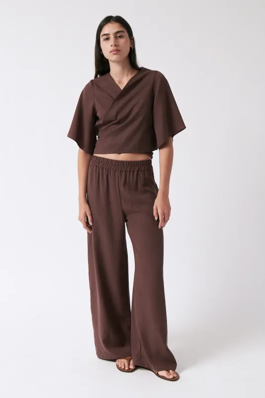 amt. Studio | Orchid pants brown - tencel - made in Spain
