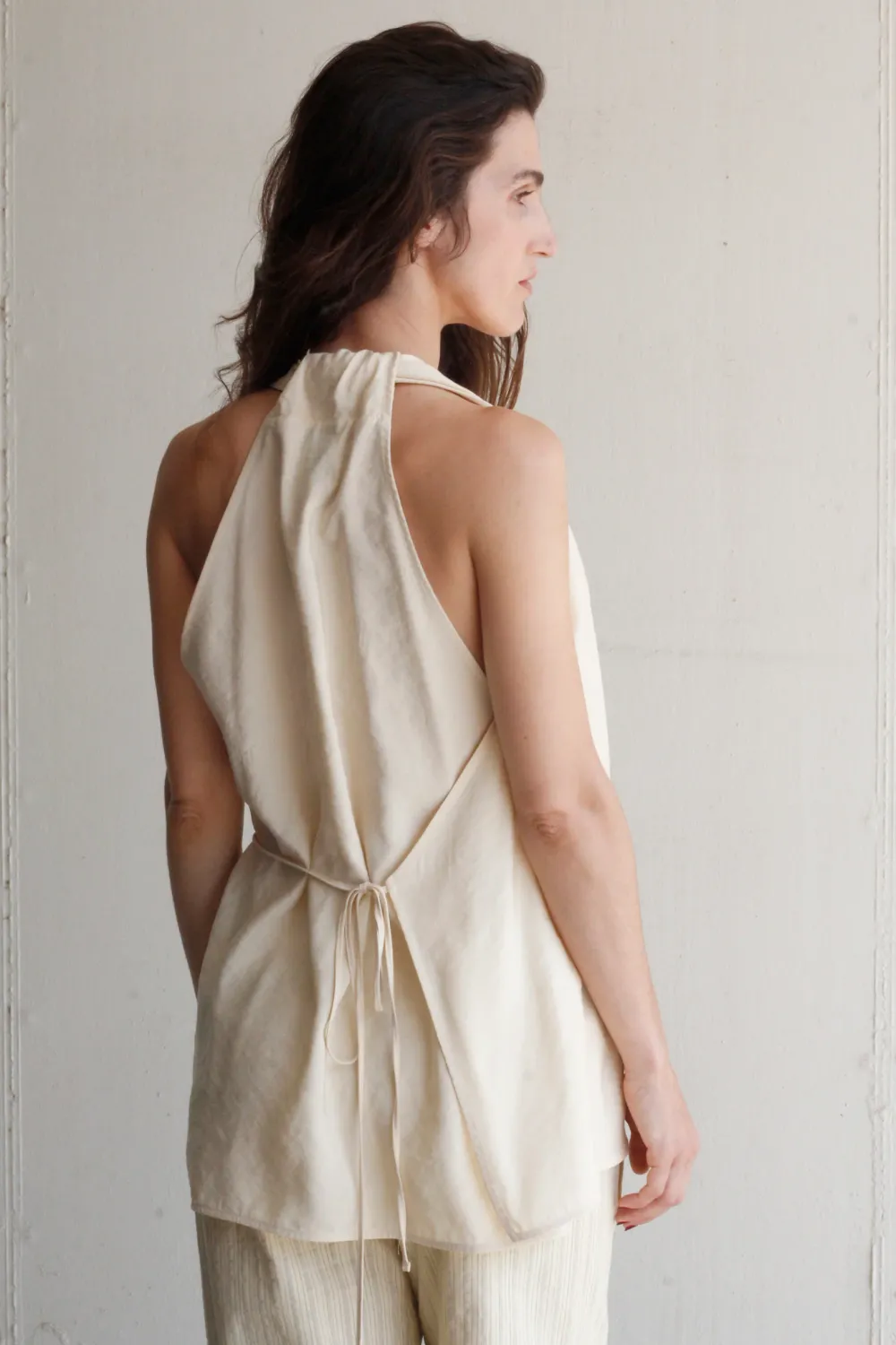 black to grey | Báteau wrap top buttercream - modal - made in Spain