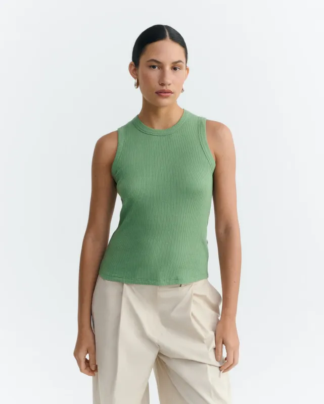 Thinking Mu | Tank top Juliette green - organic cotton