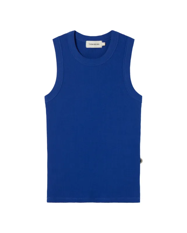 Thinking Mu | Tank top Juliette indigo blue - organic cotton