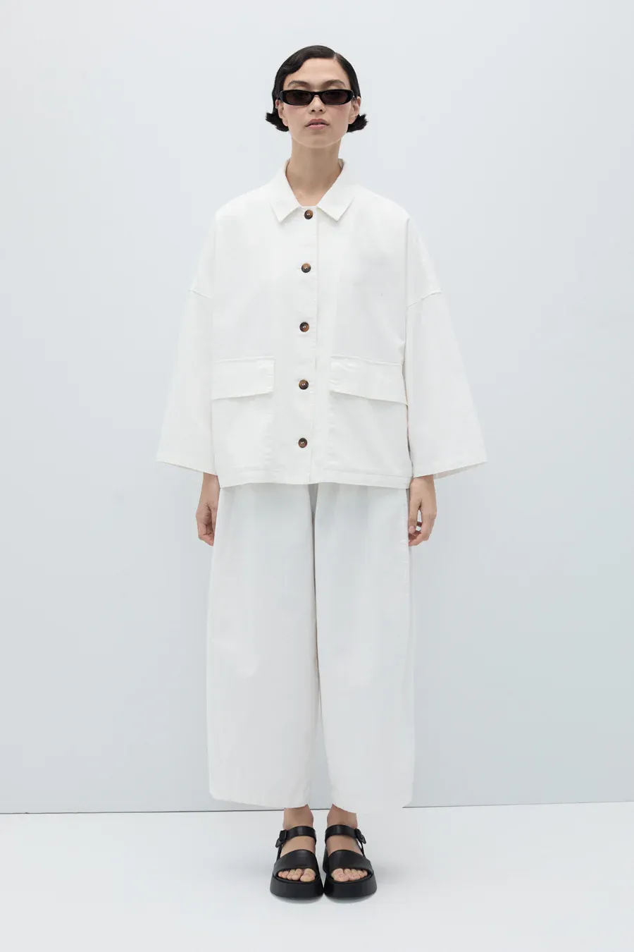 RITA ROW | Stelle Jacket white - Recycled cotton OEKOTEX