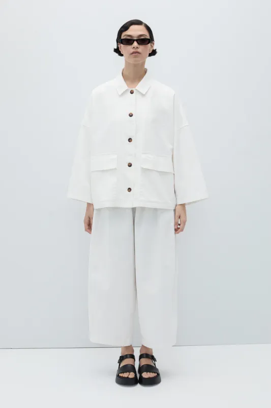 RITA ROW | Stelle Jacket white - Recycled cotton OEKOTEX
