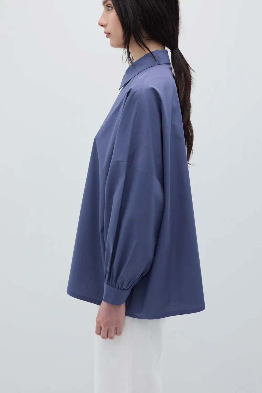 RITA ROW | LAST ONE in M/L - Lucero Shirt Blue - BCI Cotton Oekotex - made in Portugal